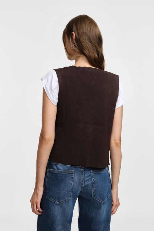 Gilet Sans Manches Maille Fine
