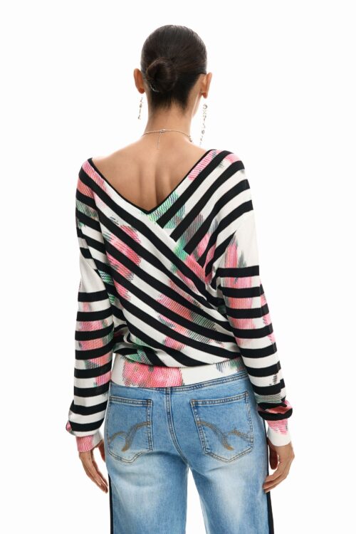 Pull Maille Fine Rayures