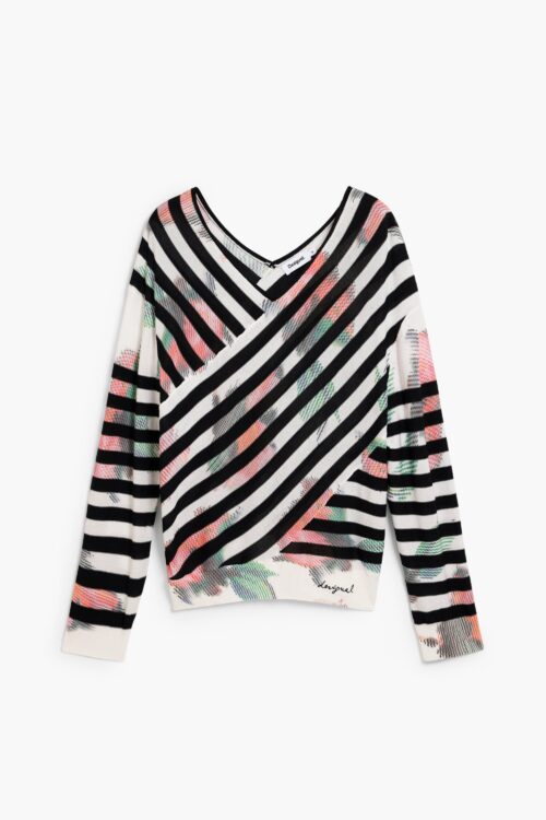 Pull Maille Fine Rayures