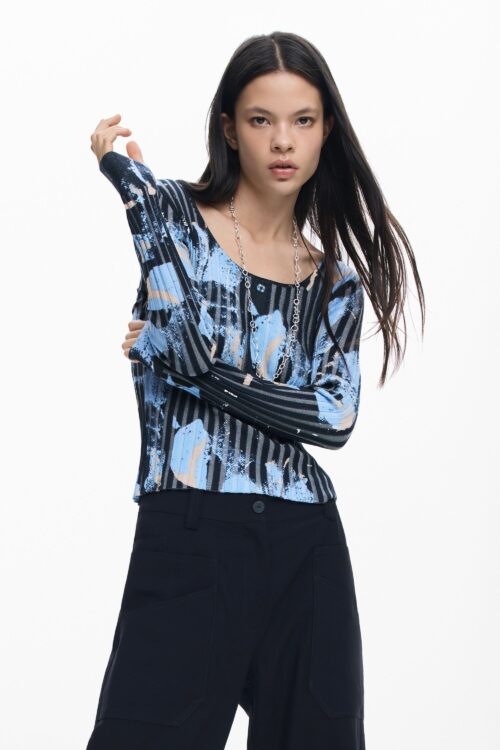 Top Maille Décolleté Rond
