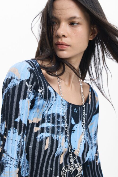 Top Maille Décolleté Rond