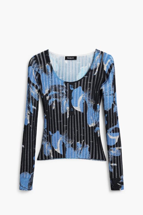 Top Maille Décolleté Rond